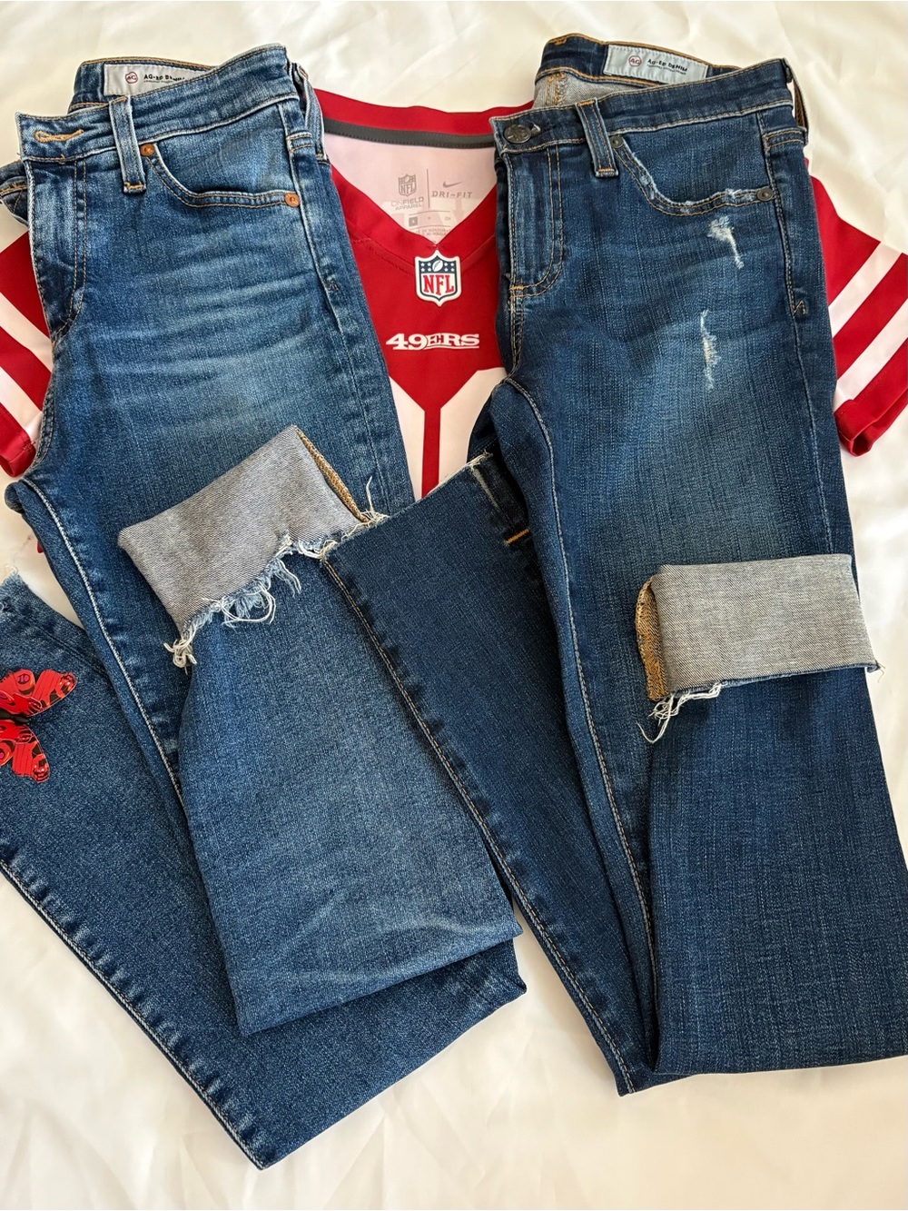 AG Adriano Goldschmied Jeans 25R Farrah + Legging Ankle 2 Pair Bundle